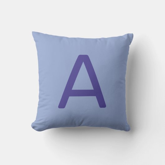 パステルレインボーカラーアルファベットイニシャル子供部屋 クッション (正面)