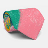 パステルレインボーカラーストライプパタンネックタイ ネクタイ (ロール)