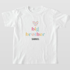 パステルレインボーカラーズベビーシャワービッグブラザー Tシャツ