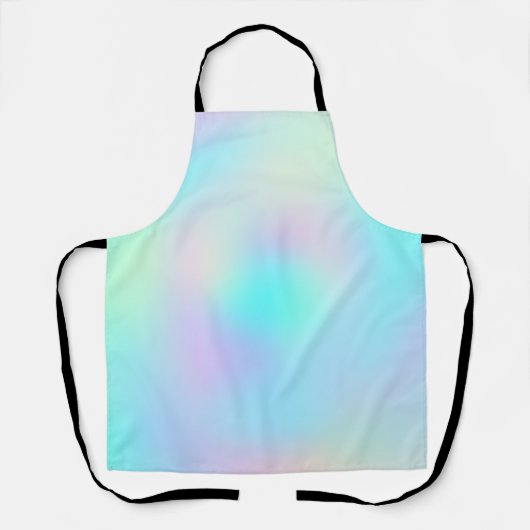 パステルレインボーカラー抽象芸術グラデーシグラデーションョン エプロン (正面)
