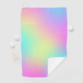 パステルレインボーカラー抽象芸術グラデーシグラデーションョン ゴルフタオル (インサイチュ)