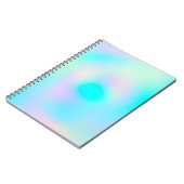 パステルレインボーカラー抽象芸術グラデーシグラデーションョン ノートブック (左側)