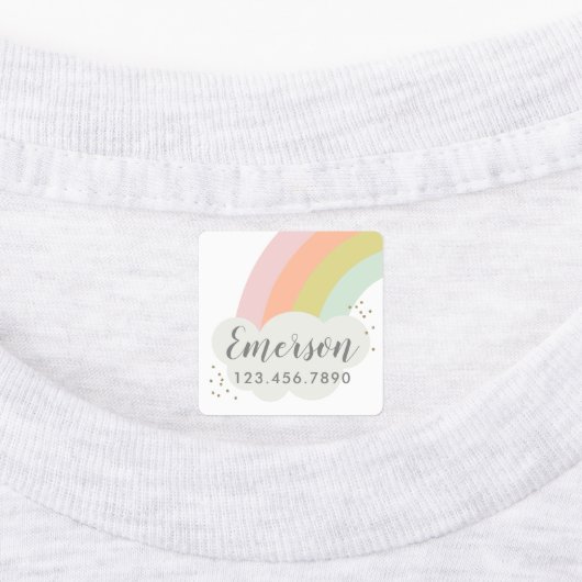 パステルレインボーキッズ ラベル (貼付)