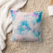 パステルレインボークラウドライスカイ クッション (ブランケット)