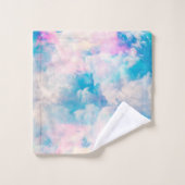 パステルレインボークラウドライスカイ バスタオルセット (ウォッシュタオル)