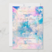 パステルレインボークラウドライスカイ 招待状 (正面)