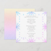 パステルレインボークリスタル結婚式招待状 招待状 (正面/裏面)