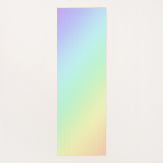 パステルレインボーグラディエントヨガマット ヨガマット (裏面)