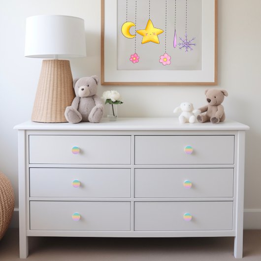 パステルレインボーグラデーシグラデーションョン セラミックノブ