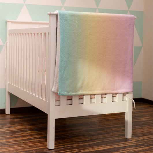 パステルレインボーグラデーシグラデーションョン フリースブランケット