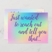 パステルレインボーグラデーションはがき ポストカード (正面/裏面)