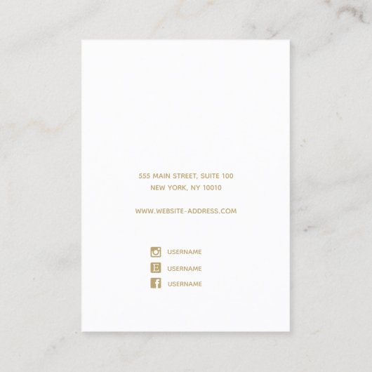 パステルレインボーグラデーションスクリプトイヤリングディスプレイバス 名刺 (裏面)