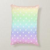 パステルレインボーグラデーションハートパターン アクセントクッション (裏面(縦))