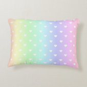 パステルレインボーグラデーションハートパターン アクセントクッション (裏面)