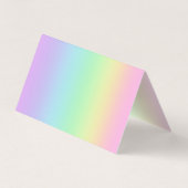 パステルレインボーグラデーション折り畳み名刺 名刺 (裏面)