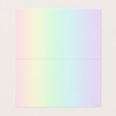 パステルレインボーグラデーション折り畳み名刺 名刺 (内部フラット)