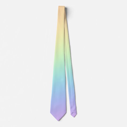 パステルレインボーグラデーション ネクタイ (正面)