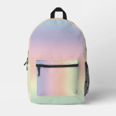 パステルレインボーグラデーション プリントバックパック (正面)
