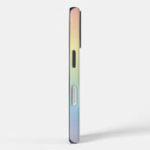 パステルレインボーグラデーション モノグラム Case-Mate iPhoneケース (裏面 / 右)
