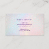 パステルレインボーグリッター効果 名刺 (裏面)