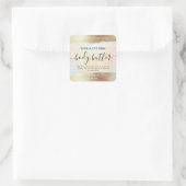 パステルレインボーグリッター金ゴールド体バター スクエアシール (バッグ)