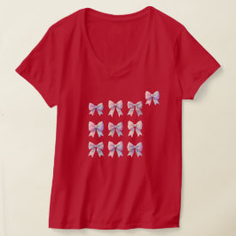 パステルレインボーコケットリボン Tシャツ