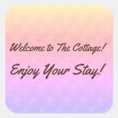 パステルレインボーコテージゲストレンタルバケーションハウス スクエアシール (正面)