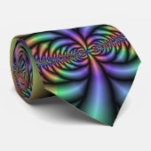 パステルレインボーサイケデリックタイ ネクタイ (ロール)