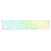 パステルレインボーサークルインサークルテーブルランナー ショートテーブルランナー (横)