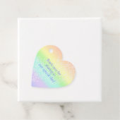 パステルレインボーサークルハート型メッセージカード フェイバータグ (インサイチュ)