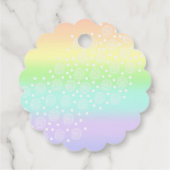 パステルレインボーサークルメッセージカード フェイバータグ (裏面)