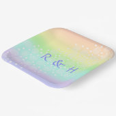 パステルレインボーサークル ペーパープレート (傾斜あり)