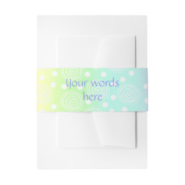 パステルレインボーサークル 招待状ベリーバンド