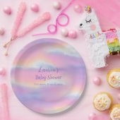 パステルレインボースカイベビーシャワー ペーパープレート (パーティー)