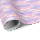 パステルレインボースカイベビーシャワー ラッピングペーパー (ロールコーナー)