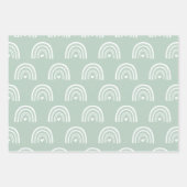 パステルレインボースターズベビーグレンブルー ラッピングペーパーシート (正面3)