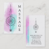 *~*パステルレインボースターズ聖幾何学マッサージ 名刺 (正面/裏面)