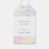 パステルレインボースターベビーシャワー ギフトタグ (裏面)