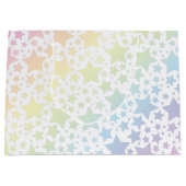 パステルレインボースターベビーシャワー ラージペーパーバッグ (正面)