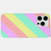 パステルレインボーストライプのパターン Case-Mate iPhoneケース (裏面 (横))
