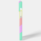 パステルレインボーストライプのパターン Case-Mate iPhoneケース (裏面 / 左)