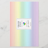 パステルレインボーストライプズパターンアーティザンソープラップ (正面)