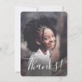 パステルレインボーストライプズ全写真ありがとう サンキューカード (正面)