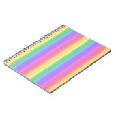 パステルレインボーストライプズ ノートブック (左側)