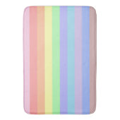 パステルレインボーストライプズ バスマット (正面縦)
