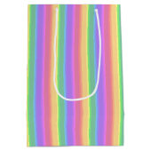 パステルレインボーストライプズ ミディアムペーパーバッグ (裏面)