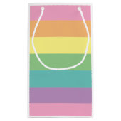 パステルレインボーストライプ抱き枕 スモールペーパーバッグ (裏面)