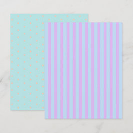 パステルレインボーストライプ水玉模様&スクラップブック紙