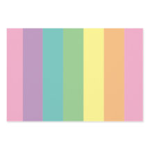 パステルレインボーストライプ紙
