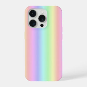パステルレインボーストライプ - 柄 iPhone 15 PROケース
